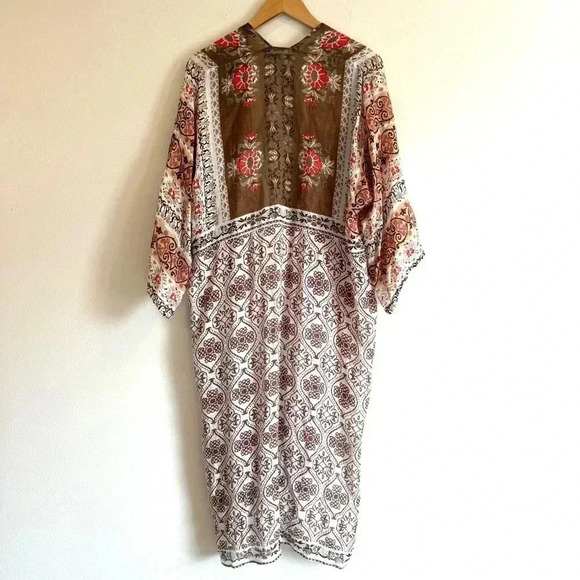 Michael Stars Kimono Lightweight Boho Beach Hippie O/S - Picture 3 of 7